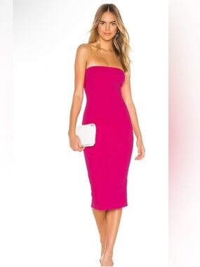 Bebe Solid Bodycon Midi Dress